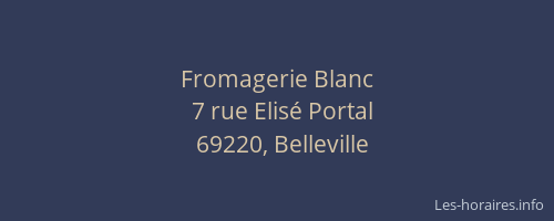 Fromagerie Blanc