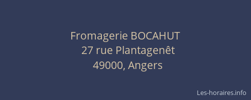 Fromagerie BOCAHUT