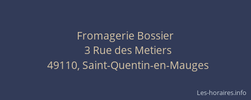 Fromagerie Bossier