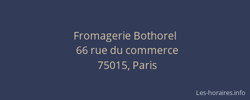 Fromagerie Bothorel