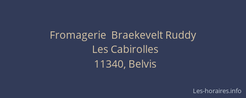 Fromagerie  Braekevelt Ruddy