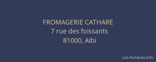 FROMAGERIE CATHARE