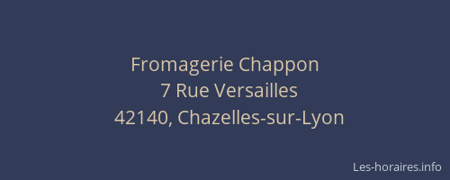 Fromagerie Chappon