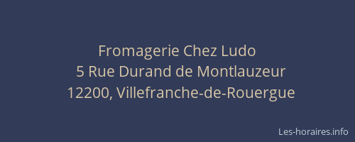 Fromagerie Chez Ludo