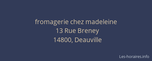 fromagerie chez madeleine