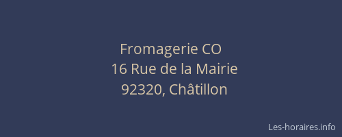 Fromagerie CO