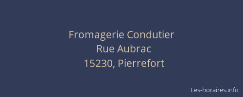 Fromagerie Condutier