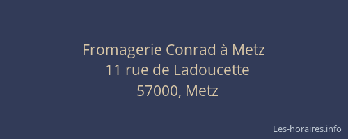 Fromagerie Conrad à Metz