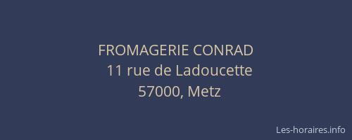 FROMAGERIE CONRAD