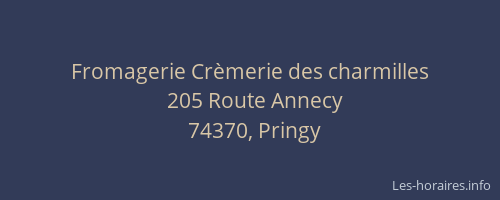 Fromagerie Cr&egrave;merie des charmilles