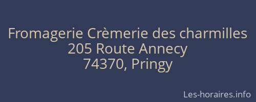 Fromagerie Crèmerie des charmilles