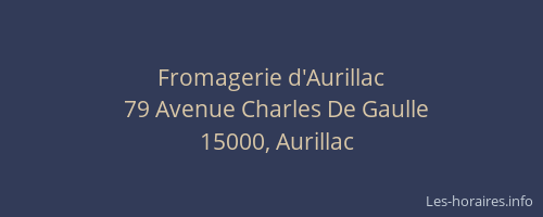 Fromagerie d'Aurillac