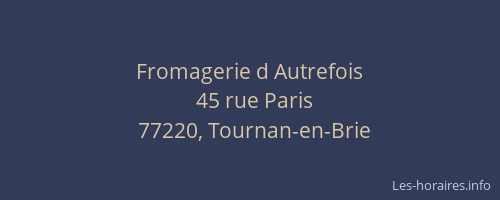 Fromagerie d Autrefois