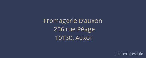 Fromagerie D'auxon