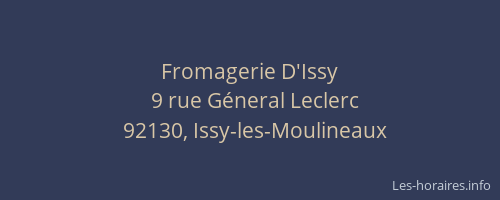 Fromagerie D'Issy