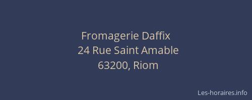 Fromagerie Daffix