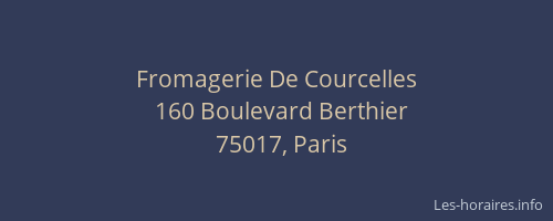 Fromagerie De Courcelles
