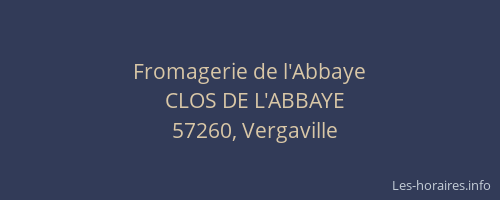 Fromagerie de l'Abbaye