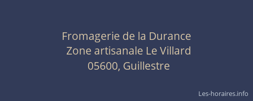Fromagerie de la Durance