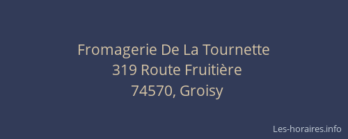 Fromagerie De La Tournette