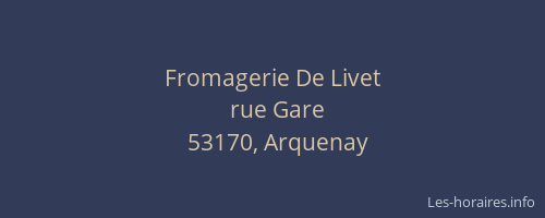 Fromagerie De Livet