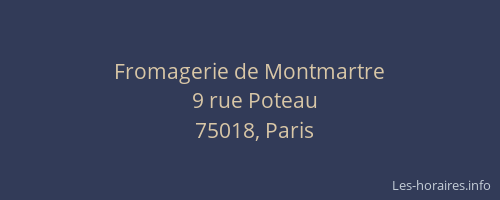 Fromagerie de Montmartre
