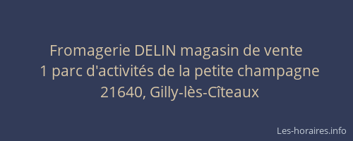 Fromagerie DELIN magasin de vente