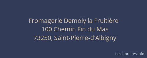 Fromagerie Demoly la Fruiti&egrave;re