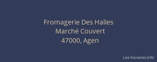Fromagerie Des Halles