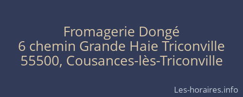 Fromagerie Dongé