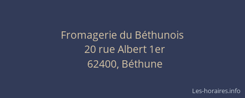 Fromagerie du Béthunois