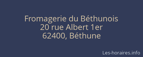 Fromagerie du Béthunois