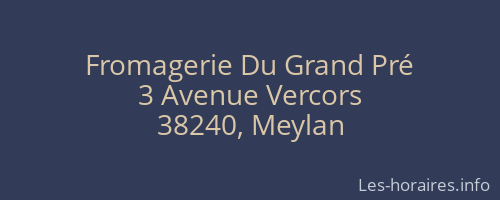 Fromagerie Du Grand Pré