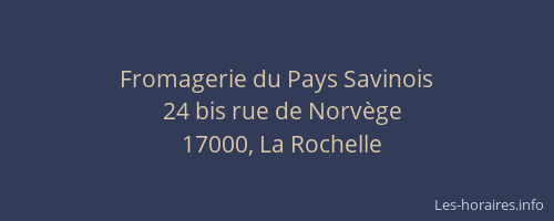 Fromagerie du Pays Savinois
