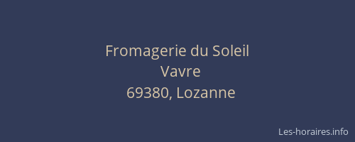 Fromagerie du Soleil