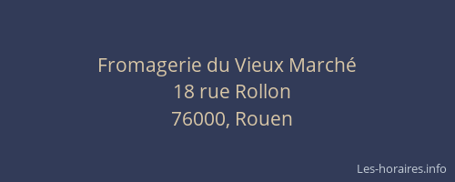 Fromagerie du Vieux Marché