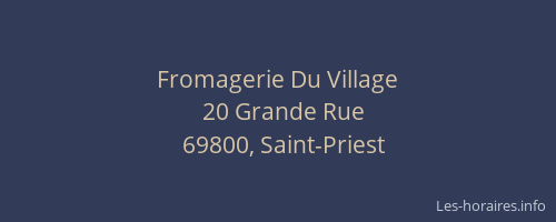 Fromagerie Du Village