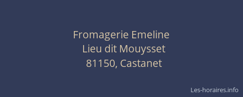 Fromagerie Emeline