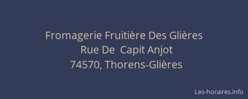 Fromagerie Fruiti&egrave;re Des Gli&egrave;res