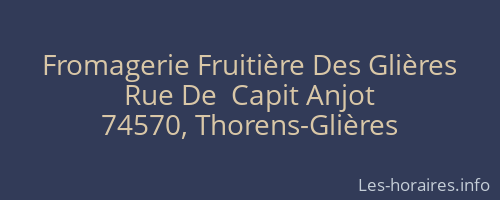 Fromagerie Fruitière Des Glières