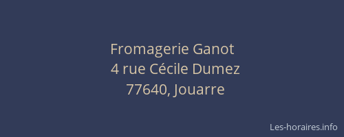 Fromagerie Ganot