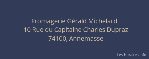 Fromagerie G&eacute;rald Michelard