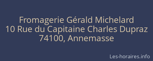 Fromagerie Gérald Michelard
