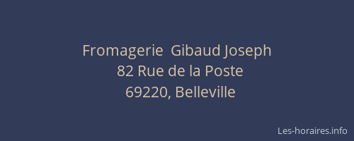 Fromagerie  Gibaud Joseph