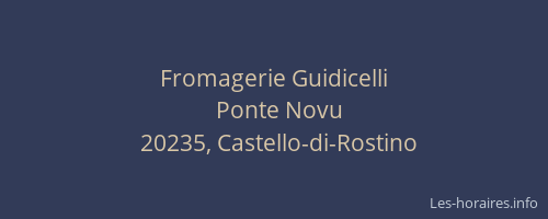 Fromagerie Guidicelli