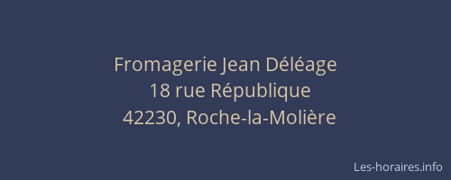 Fromagerie Jean Déléage