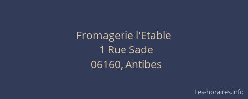 Fromagerie l'Etable