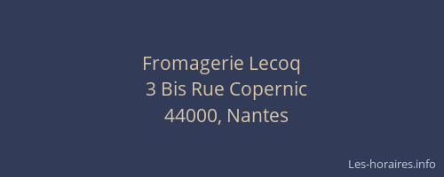 Fromagerie Lecoq