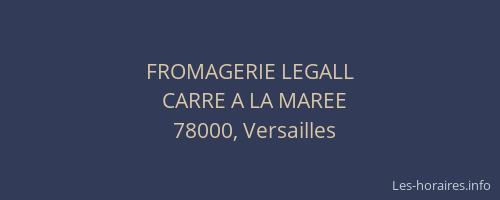 FROMAGERIE LEGALL