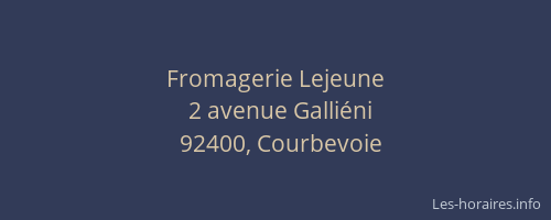 Fromagerie Lejeune
